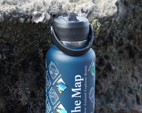 New Zealand Explorer Bottle - Replacement Straws x2 + Lid