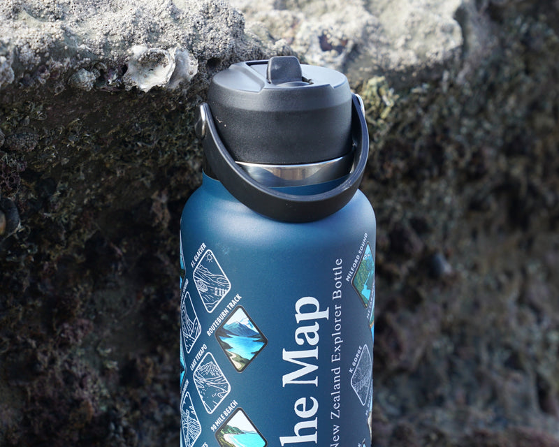 New Zealand Explorer Bottle - Replacement Straws x2 + Lid